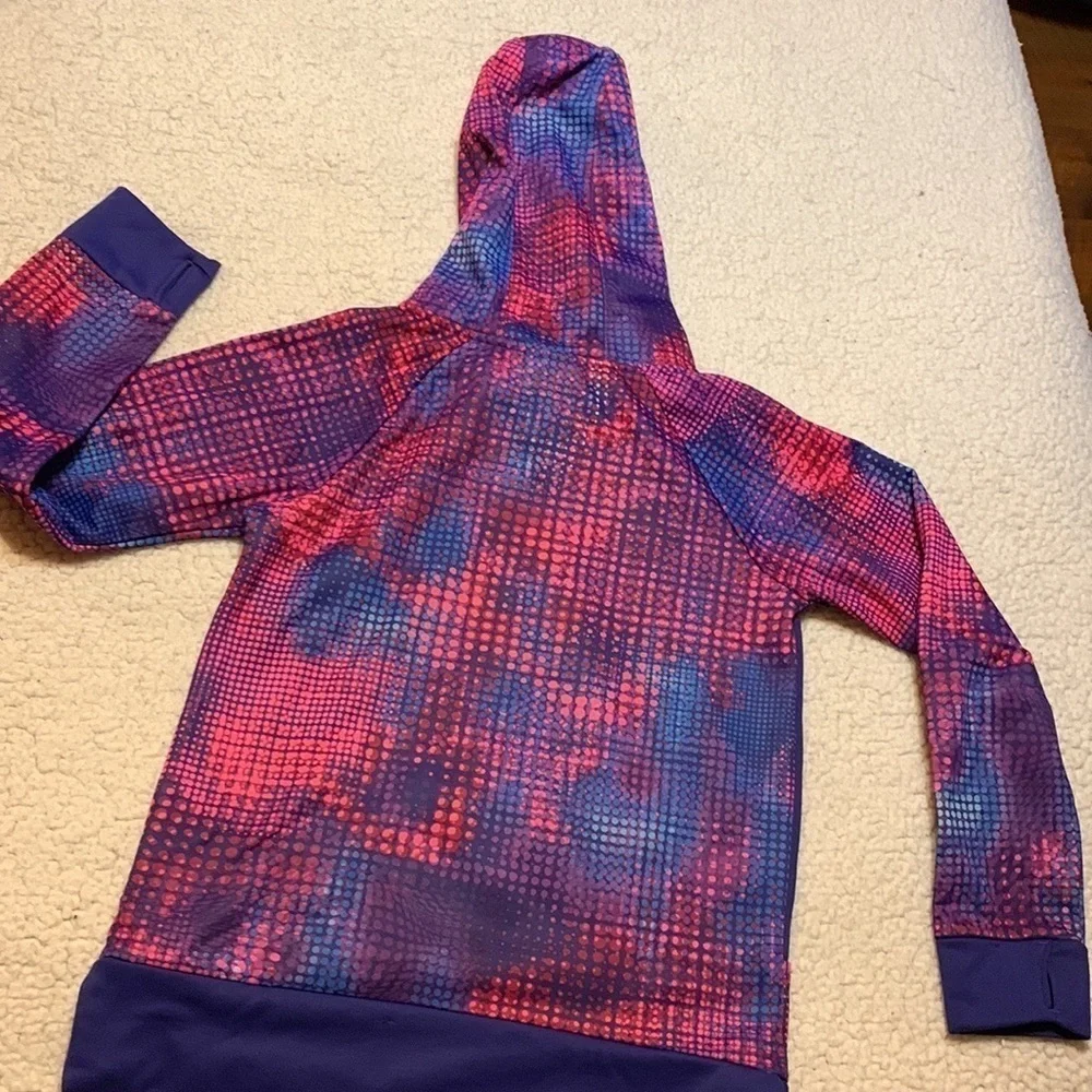 Adidas Euphoric hoodie with pink and purple dots Size Medium - 10 / 12